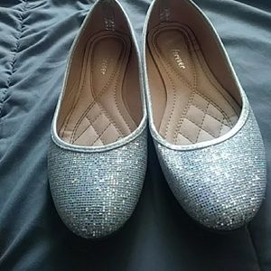 Glittery flats